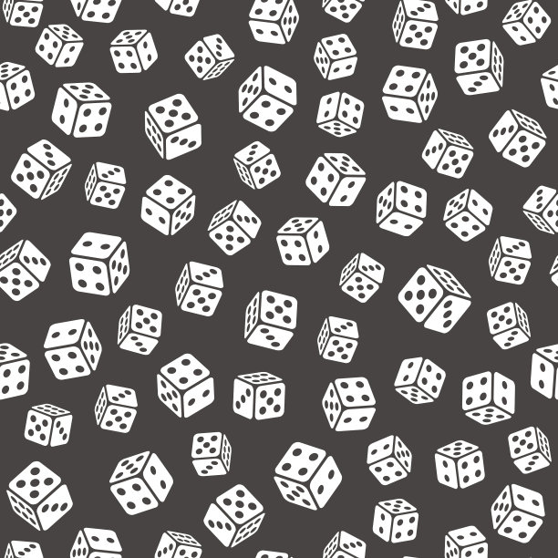骰子立方体无缝模式赌场赌博图片下载