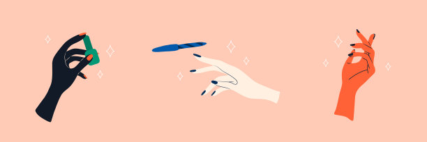 美甲足疗理念优雅女性图片下载