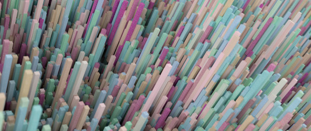 现代粉彩彩色技术背景- 3D插图图片下载