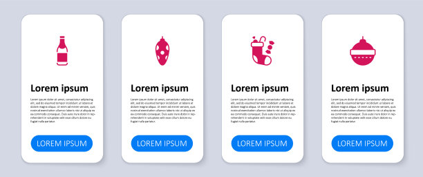 圣诞球袜子玩具和香槟图片下载