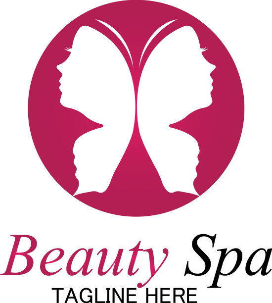 美容spa logo设计模板图片下载