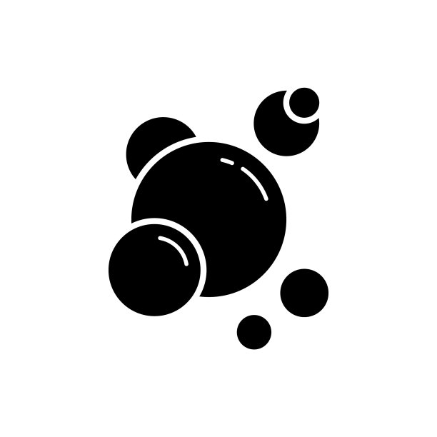 肥皂泡沫轮廓图标圆圈泡沫肥皂图片下载