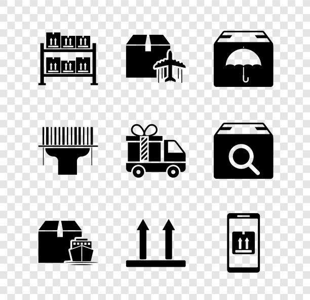 设置仓库飞机和纸箱发货图片下载