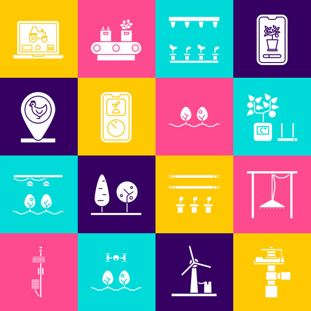 设置自动灌溉喷头智能耕作图片下载