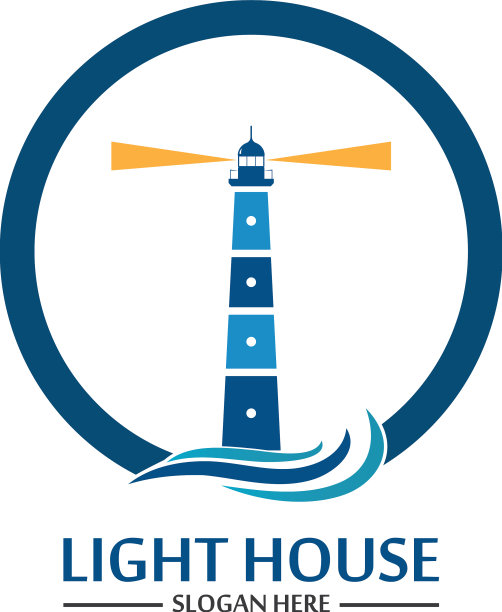 灯塔标志图标模板图片下载