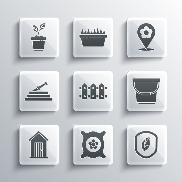 装满种子的植物用叶子护盾图片下载