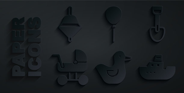 集橡皮鸭铲玩具婴儿车玩具图片下载