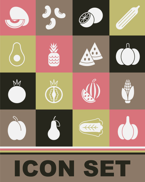 设置大蒜，玉米，南瓜，橘子，水果，菠萝图片下载