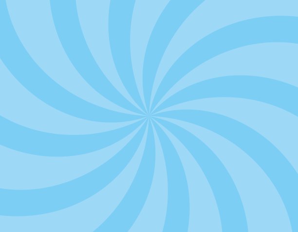 旋转蓝色集中线背景，壁纸/插图材料(矢量插图)图片下载