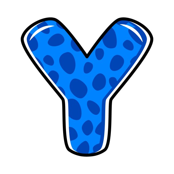 儿童字母涂色页书。手绘矢量字母字母标志涂鸦字体集。矢量图图片下载