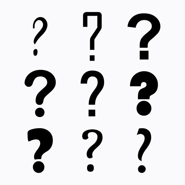 问题图标标志，帮助或问气泡图形符号，网络常见问题矢量插图图片下载