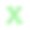 绿色3D渲染字体字母X图片下载