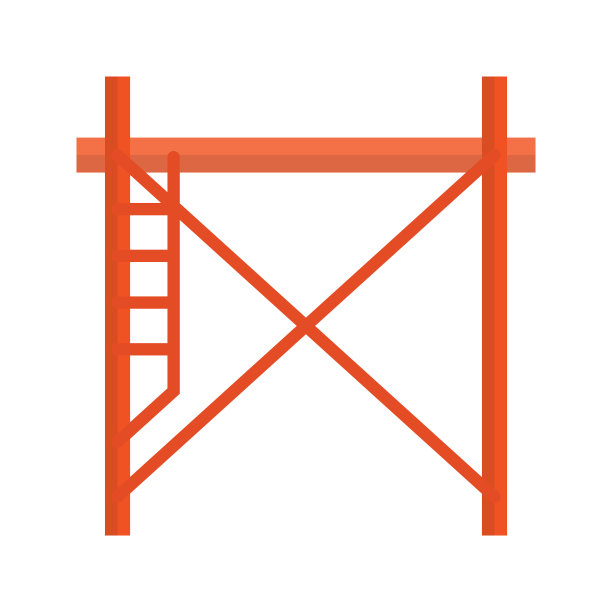 脚手架图标设计模板矢量插图图片下载