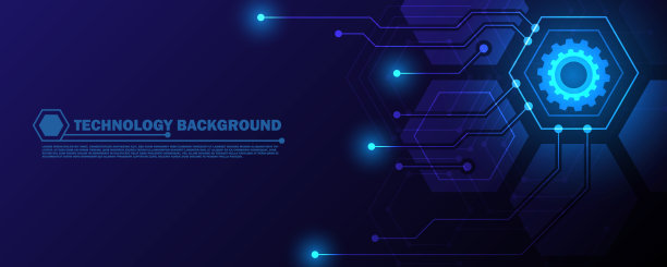 未来抽象的线条和点连接着背景。数字数据连接技术与大数据概念蓝色背景EP.9图片下载