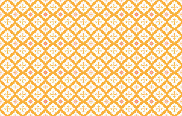 抽象几何图案和部落图案，运用当地的织物图案设计，设计灵感来源于土著部落。无缝几何矢量插图图片下载
