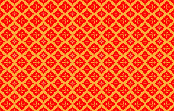 抽象几何图案和部落图案，运用当地的织物图案设计，设计灵感来源于土著部落。无缝几何矢量插图图片下载