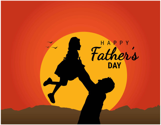 祝您父亲节快乐。每年六月的第三个星期日是父亲节。图片下载