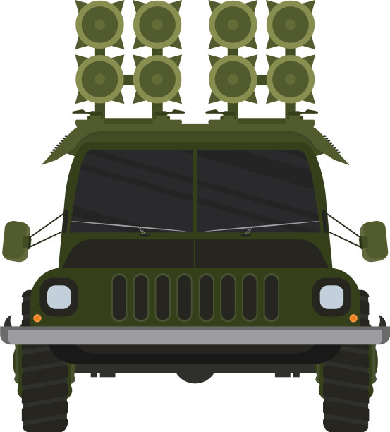 汽车前视图越野车孤立的颜色图片下载