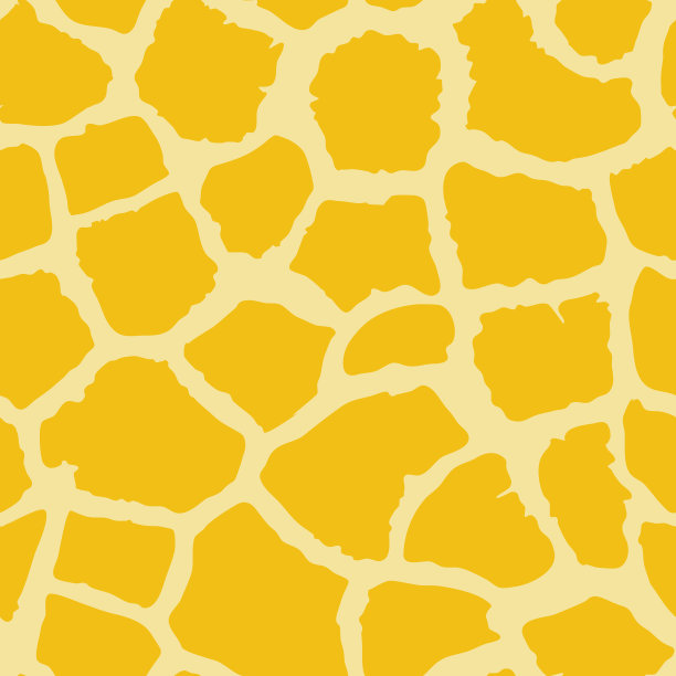 抽象的现代长颈鹿无缝图案。动物的背景。橙色装饰矢量库存插图印刷，卡片，明信片，织物，纺织品。风格化皮肤的现代装饰。图片下载
