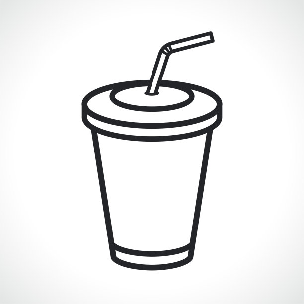 苏打水或咖啡杯，外卖图片下载