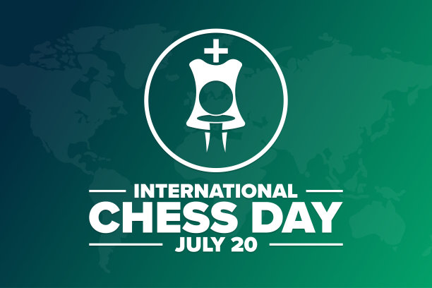 国际象棋的一天。7月20日。节日的概念。模板背景，横幅，卡片，与文字铭文海报。向量EPS10插图。图片下载