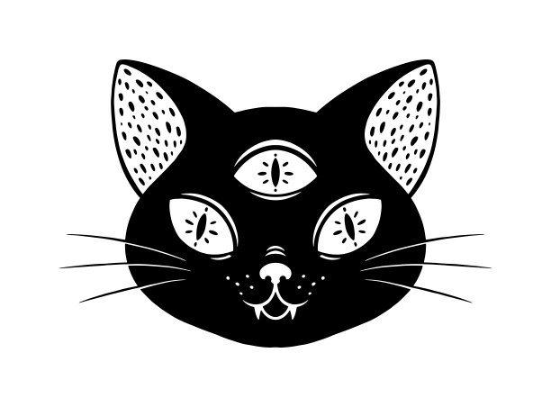 可爱的超自然的猫图片下载