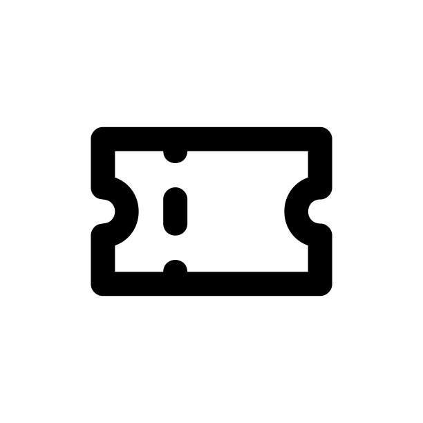 票图标矢量。排队抽奖券符号。新潮的平面轮廓ui标识设计。向量EPS 10图片下载