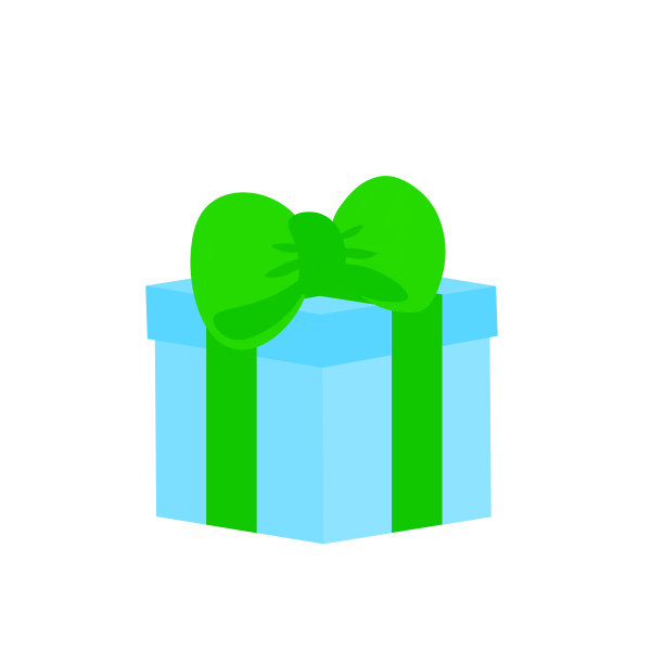 彩带装饰的礼盒图片下载