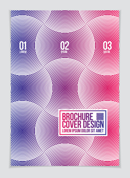 简约的宣传册设计。向量几何图案抽象背景。设计模板传单，小册子，贺卡，邀请和广告。A4打印格式。图片下载