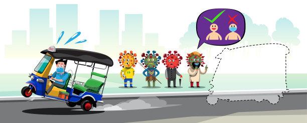 出租车否认了感染冠状病毒的乘客进入车内并开车离开图片下载