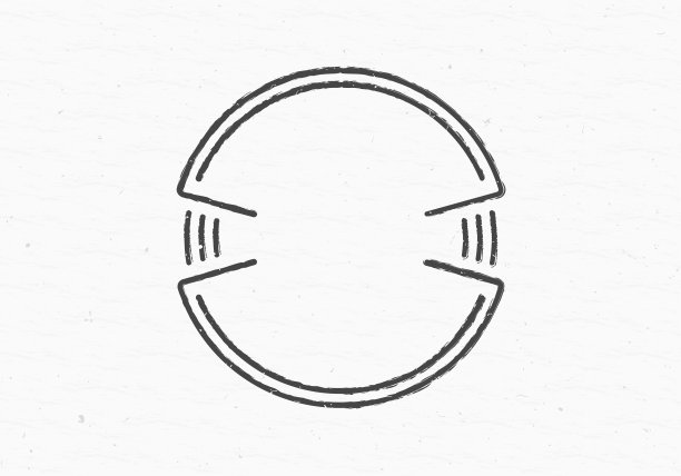 复古邮票或密封框或边框。垃圾徽章或标签。圆形无文字复古纹章。矢量插图。图片下载