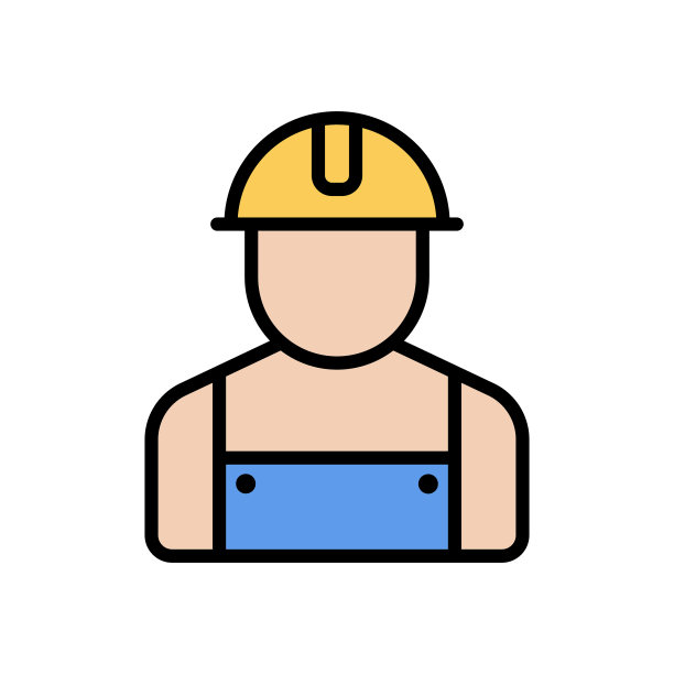 构建器线条彩色填充图标孤立在白色背景。建筑者职业彩色矢量图标设置为网页设计，ui，移动应用程序，打印多层术和促销业务图片下载