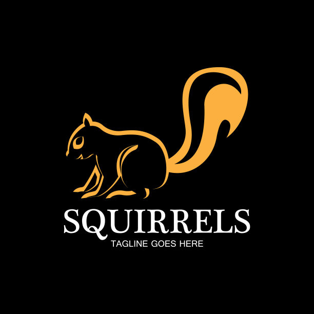 创意松鼠动物标志设计图标符号图片下载
