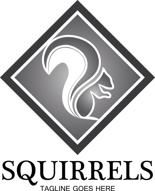 创意松鼠动物标志设计图标符号图片下载