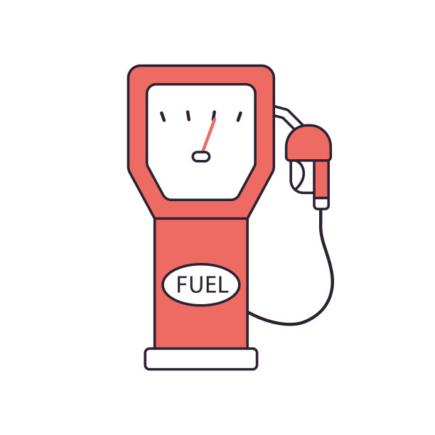 红色的燃料泵图片下载