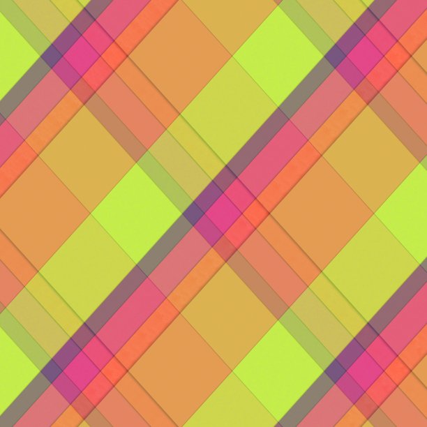 美丽的插图抽象方形方格纹理的服装面料印花格子图案在彩色的背景图片下载