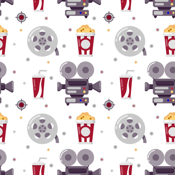 影院无缝图案可用于网版图片下载