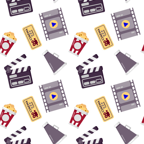 影院无缝图案可用于网版图片下载