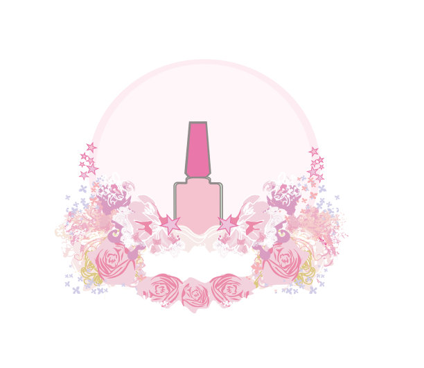 美甲艺术沙龙-装饰艺术花卉横幅图片下载