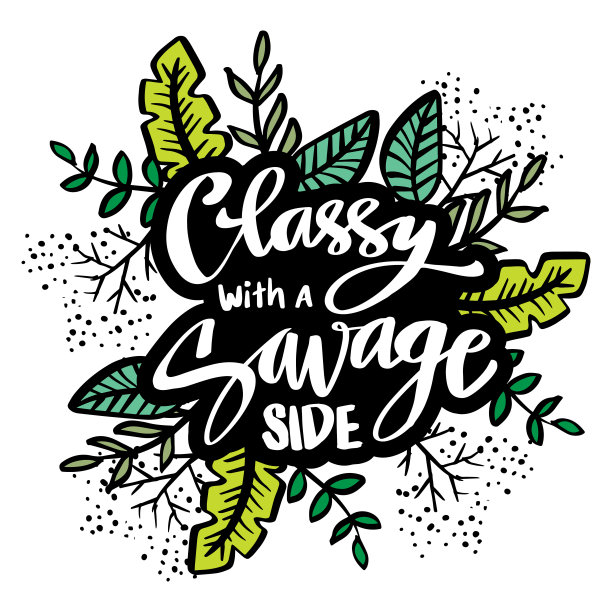 优雅中带着野蛮的一面，手写。海报引号。图片下载