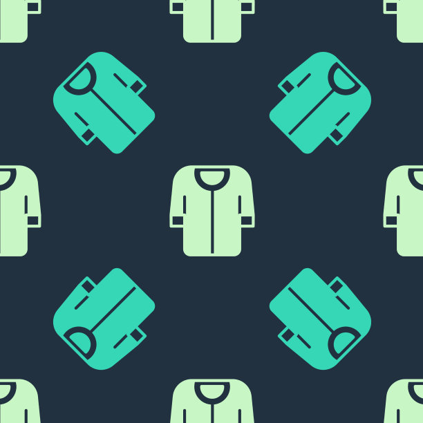 绿色和米色棒球t恤图标孤立图片下载