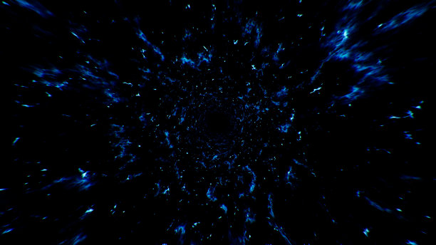 燃烧蓝色火焰火花粒子效果图片下载