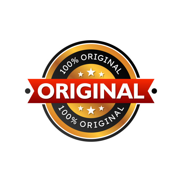 原始金矢量邮票孤立在白色背景图片下载