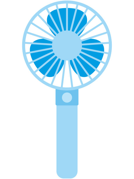 简易便携式风扇的矢量插图图片下载