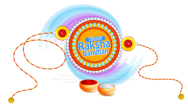 Raksha Bandhan，Rakhi印度节，装饰Rakhi图片下载