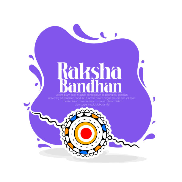 Raksha Bandhan，Rakhi印度节，装饰Rakhi图片下载
