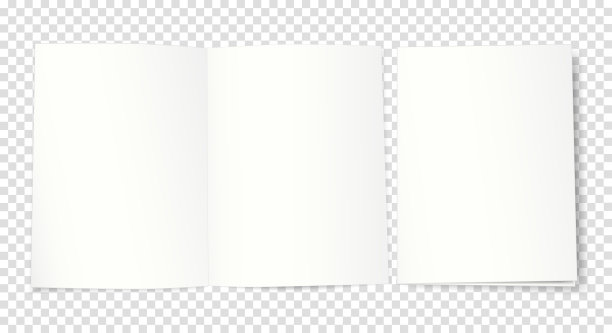 该模拟一个封闭在一个开放的两页小册子，明信片，笔记本，小册子，杂志，书籍在一个透明的背景。图片下载
