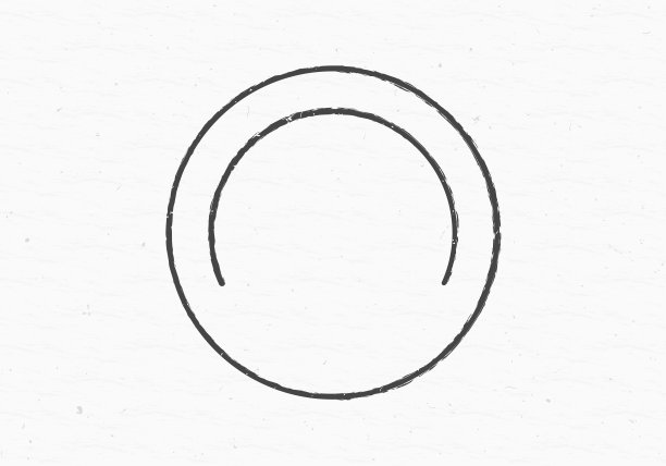 复古邮票或密封框或边框。垃圾徽章或标签。圆形无文字复古纹章。矢量插图。图片下载