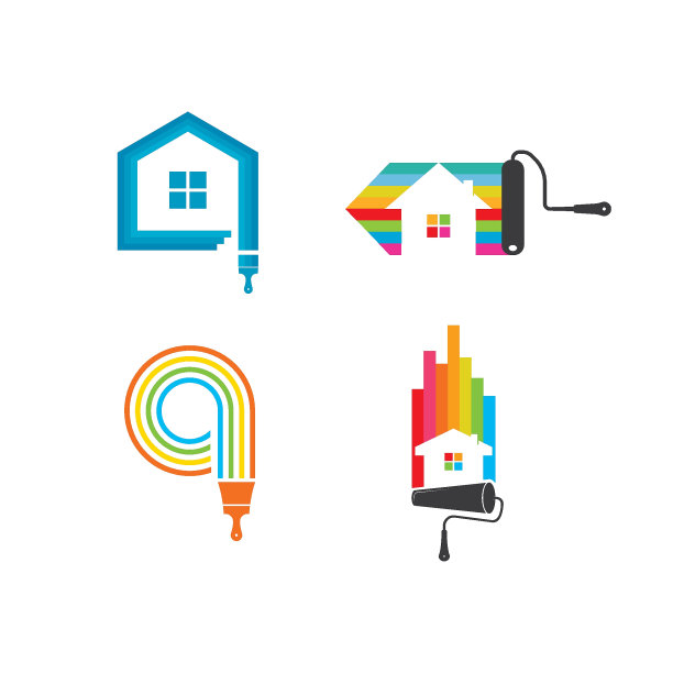 绘画Logo模板矢量图标插图图片下载