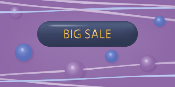 3d大甩卖，矢量横幅。紫色节日背景与大型折扣计划推广。优惠的促销优惠，优惠的利率和价格。超级活动，大采购，现代设计模板。图片下载